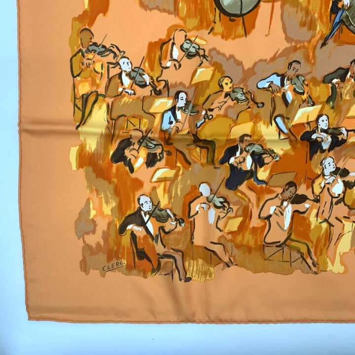 楽天市場】極美品 HERMES エルメス カレ90 CONCERTO コンチェルト 