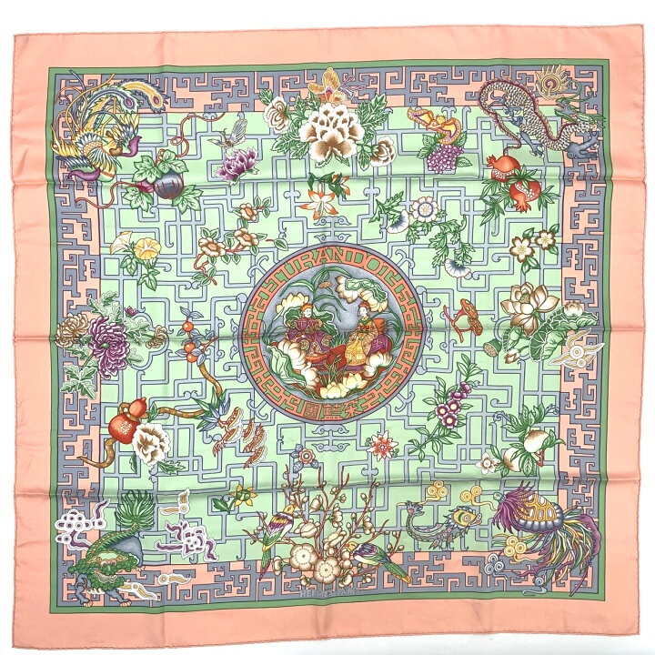 楽天市場】極美品 HERMES エルメス スカーフ カレ90 2002 トゥーラン 