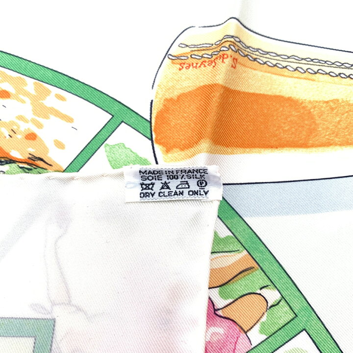 楽天市場】未使用 HERMES エルメス カレ90 Le jeu des petits bonheurs 