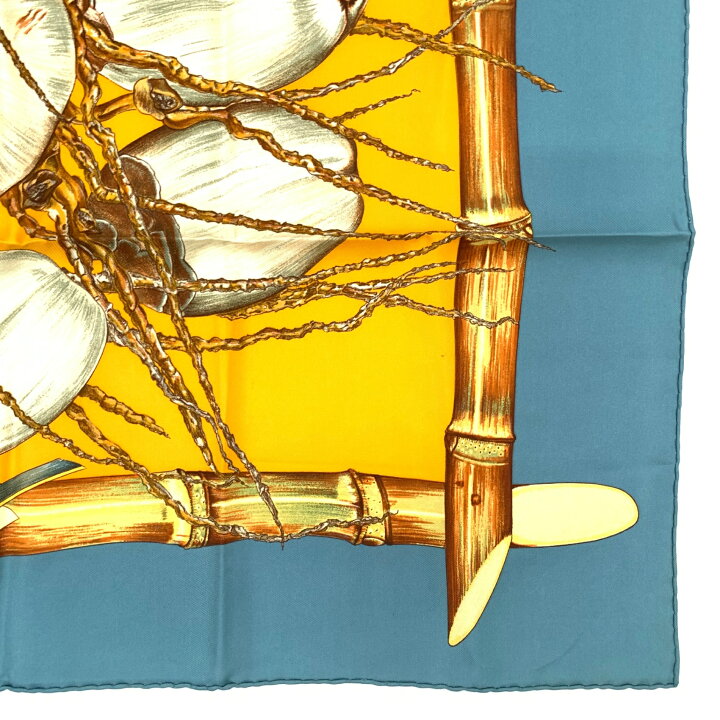 楽天市場】極美品 HERMES エルメス カレ90 Jardin Creole クレオルの  