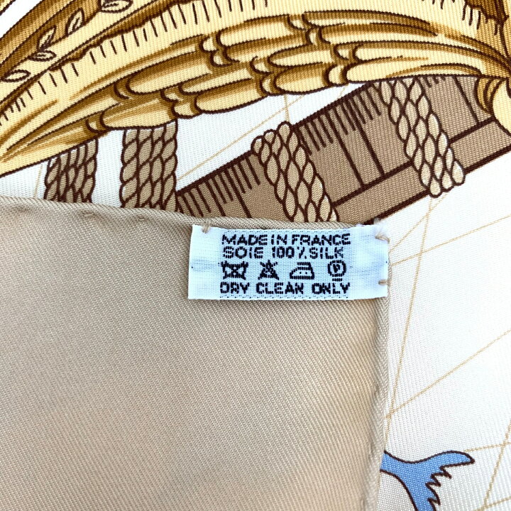 楽天市場】極美品 HERMES エルメス カレ90 MTGPSOA 帆船 スカーフ 