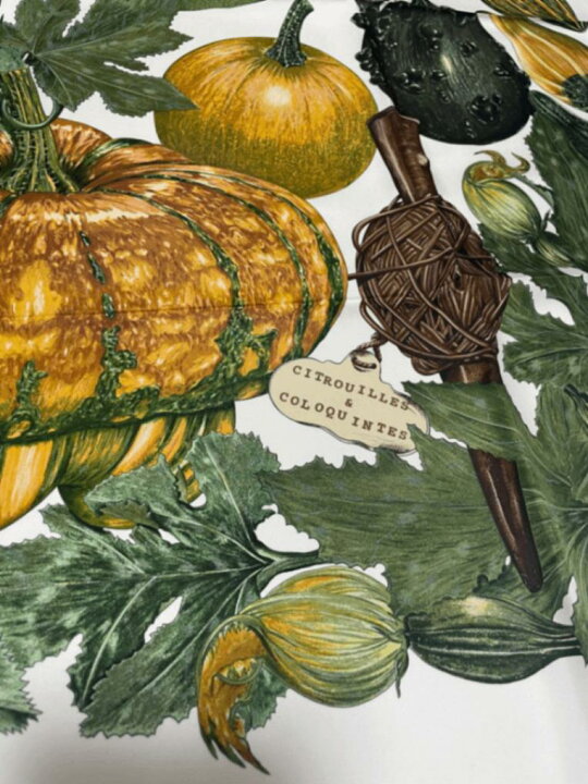 楽天市場】極美品 HERMES エルメス カレ90 CITROUILLES ET COLOQUINTES 