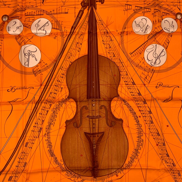 楽天市場】美品 HERMES エルメス カレ90 LA MUSIQUE DES SPHERES 球体  