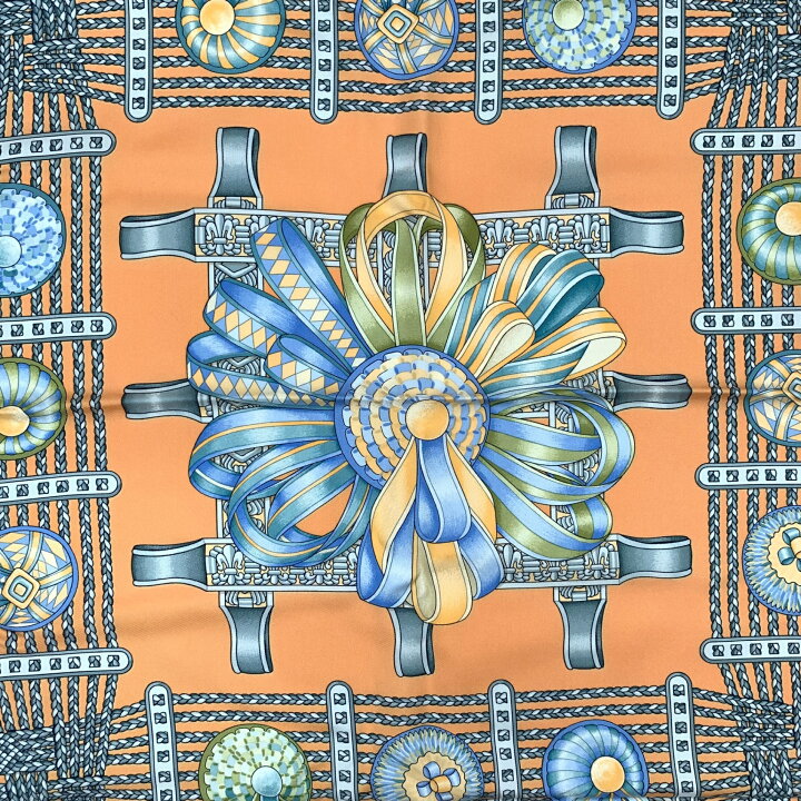 楽天市場】美品 HERMES エルメス カレ90 LES RUBANS DU CHEVAL 馬の 