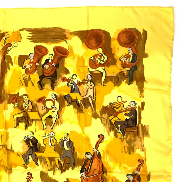 楽天市場】極美品 HERMES エルメス カレ90 CONCERTO コンチェルト 