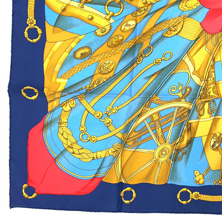 楽天市場】美品 HERMES エルメス カレ90 Soleil de Soie シルクの太陽  