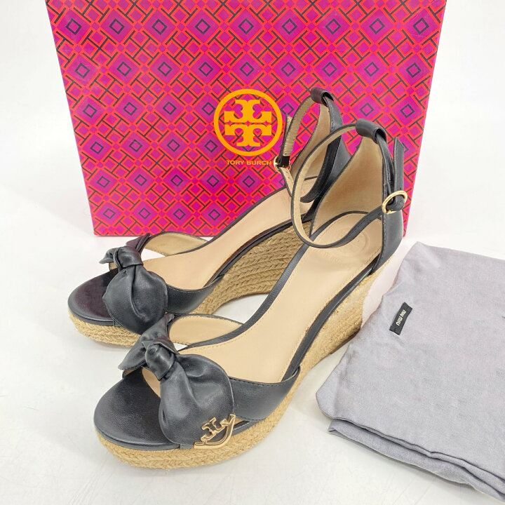 楽天市場】未使用品 Tory Burch トリーバーチ ウェッジソール サンダル 