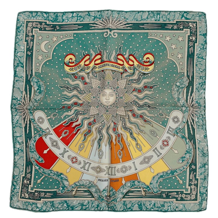 楽天市場】HERMES エルメス カレ45 CARPE DIEM 今日一日を楽しむ 