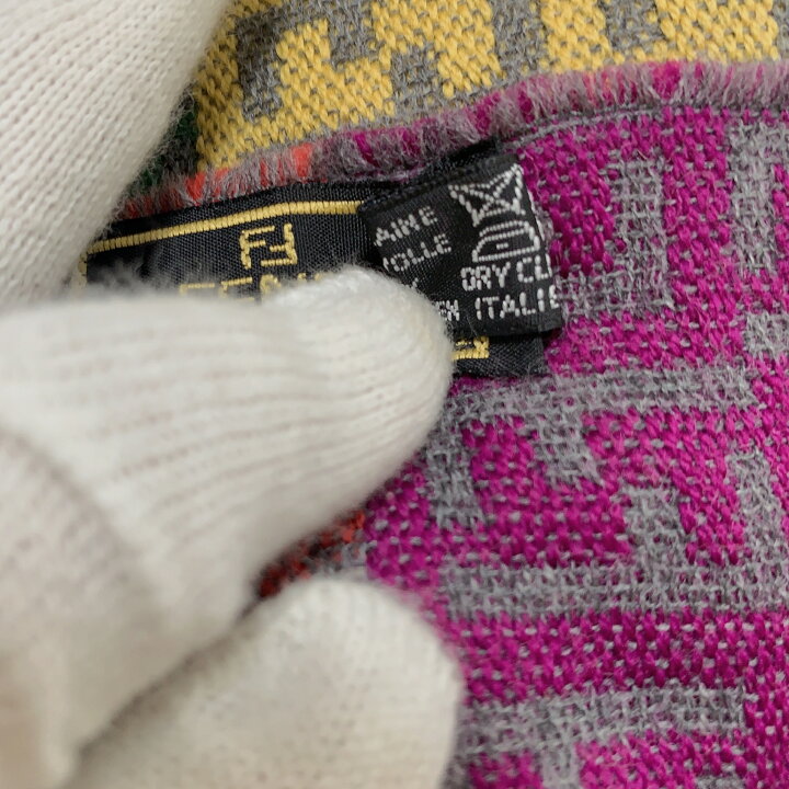 楽天市場】美品 FENDI フェンディ ズッカ柄 マルチカラー ウール  