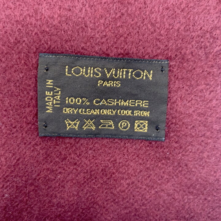 楽天市場】極美品 LOUIS VUITTON ルイヴィトン カシミヤ100％ マフラー 