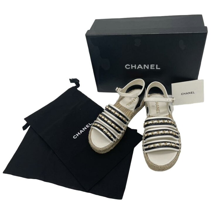 楽天市場】未使用品 CHANEL シャネル レザー サンダル G35930 ココ 