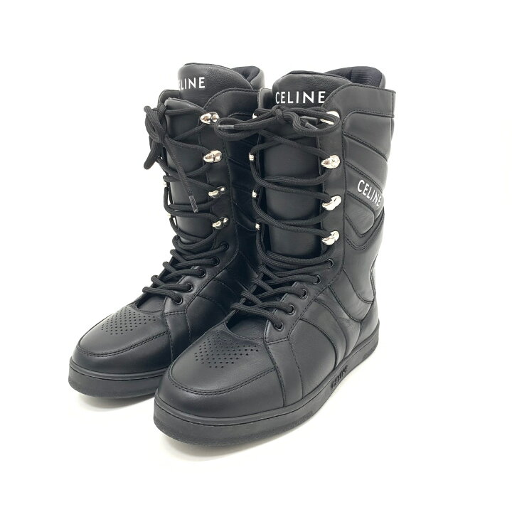 楽天市場】未使用品 CELINE セリーヌ ブーツ ブラック サイズ42 RM0251 