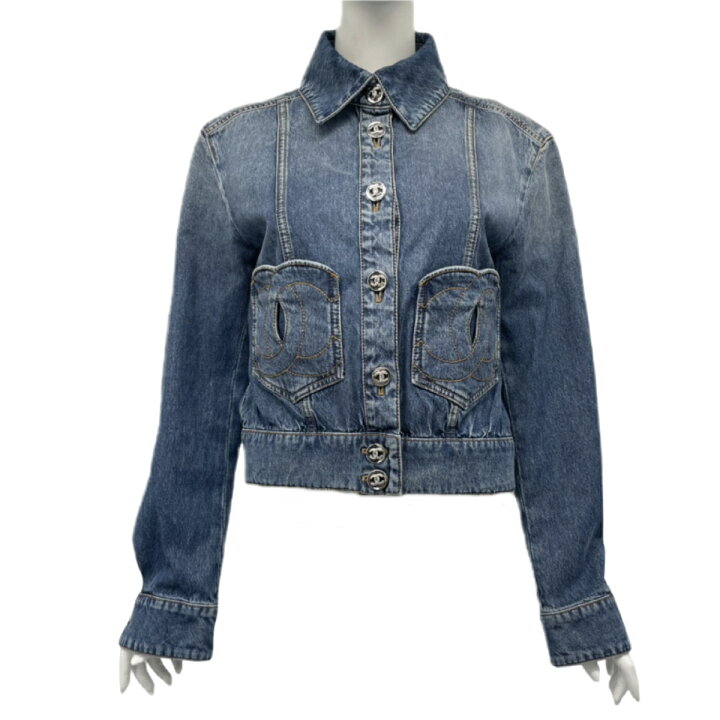 楽天市場】美品 CHANEL シャネル デニム ジャケット CHANEL 