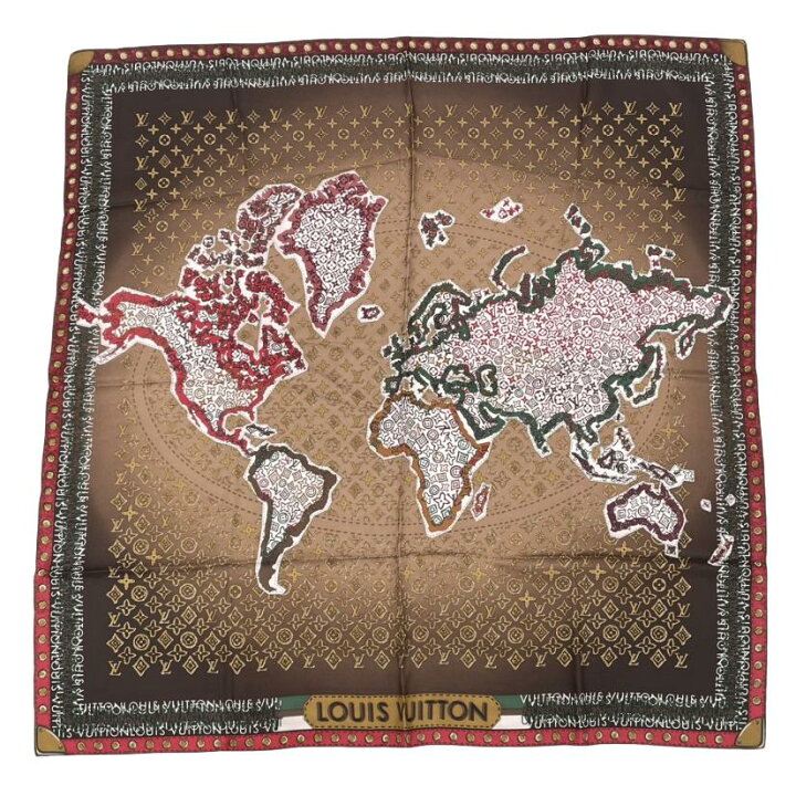 楽天市場】新品同様 LOUIS VUITTON ルイヴィトン スカーフ シルク  