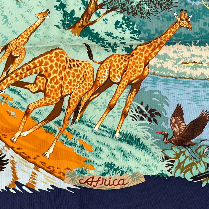 楽天市場】極美品 HERMES エルメス スカーフ カレ90 AFRICA アフリカ 