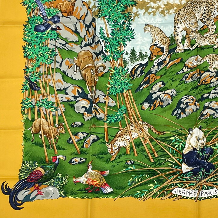 楽天市場】極美品 HERMES エルメス カレ90 SICHUAN 四川省 シルク  