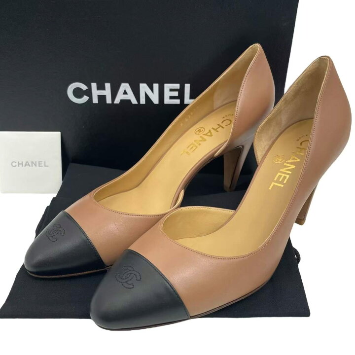 楽天市場】未使用品 CHANEL シャネル パンプス ココマーク レザー 