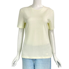新品同様 現行 HERMES エルメス Tシャツ 半袖 ニット ロゴ クリーム サイズ40
