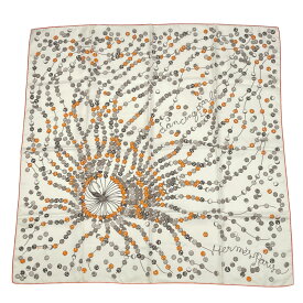 極美品 HERMES エルメス シルク カレ90 スカーフ Dancing Pearl ダンシングパール マルチカラー