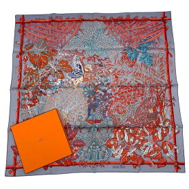 未使用品 HERMES エルメス スカーフ シルク カレ90 Mythes et Metamorphoses 神話とメタモルフォーズ マルチカラー 箱付き