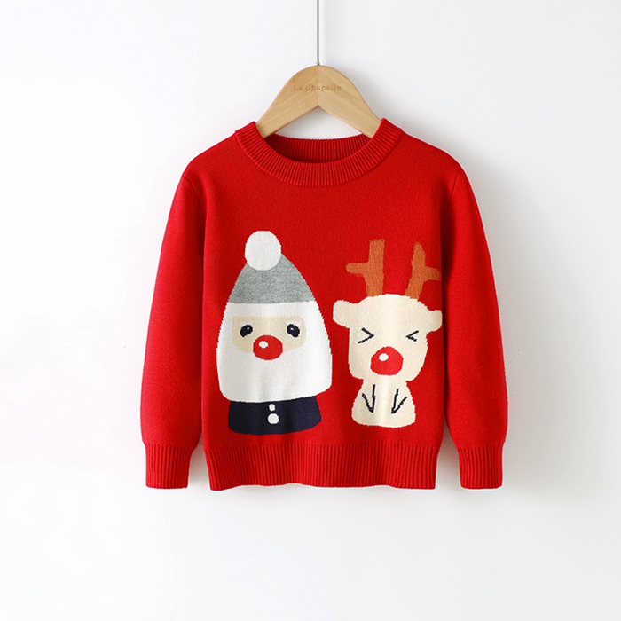 楽天市場】【可愛いクリスマス柄】ニットセーター 供服 キッズセーター