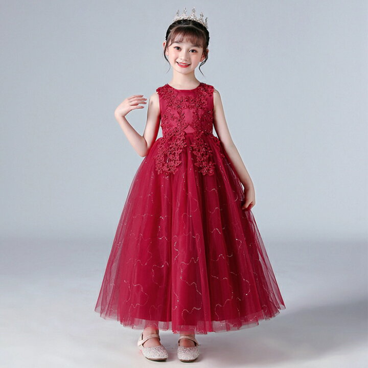 楽天市場】【新色入荷 選べる10色】子供ドレス ロングドレス 発表会  