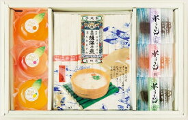 2026年 夏ギフト お中元 B522 揖保乃糸 素麺・デザート詰合せ