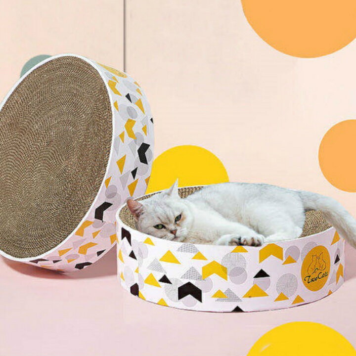 楽天市場 ガリガリベッド 大型中型 まるい猫用爪とぎ Pet21 キャットスクラッチャー 爪磨き 段ボールベッド 条件付き送料無料 Tolifeショップ