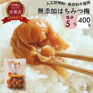 19日限4時間定！＼10％オフ／ 無添加 はちみつ梅 塩分5% 大粒 結みつ梅 400g/800g 紀州南高梅 国産 はち…