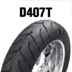 DUNLOP　D407T　180/65B16　M/C　81H　TL　リア用　ダンロップ・D407T　ブラックサイドウォール商品番号311255