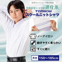 【 トンボ公式 SS 全品P10倍★ 】 スクールニットシャツ 男子 長袖 150A-185A 160B-180B ニット素材 中学生 高校生 ス…