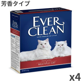 エバークリーン 多頭飼い用猫砂 芳香 猫用 8.5kg ×4箱入