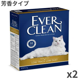 エバークリーン 飛び散りにくい猫砂 芳香 猫用 8.5kg ×2箱入