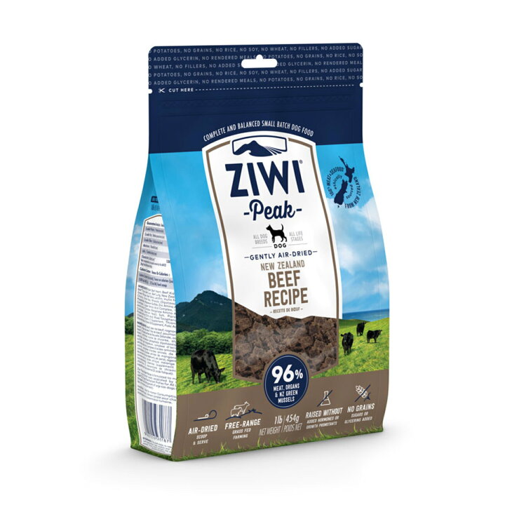 楽天市場】ジウィピーク ZIWI Peak ビーフ レシピ 犬用 454g : トム 
