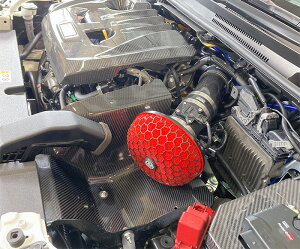 HKS カーボンレーシングサクション Φ200-80/Red GRカローラ GZEA14H G16E-GTS 22/12- 70028-AT003