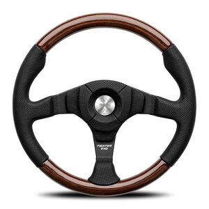 MOMO  XeAO FIGHTER EVO LEATHERWOOD 350mm t@C^[ G{ U[Ebh ubN F-34