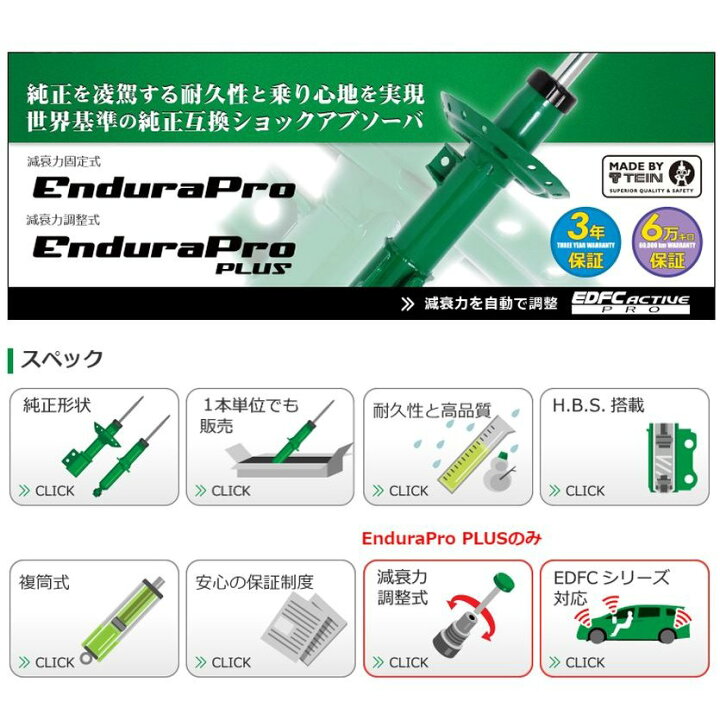 楽天市場】TEIN テイン EnduraPro PLUS KIT 2シリーズ アクティブ 