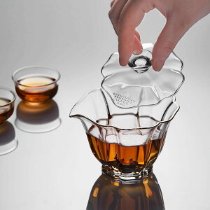 緑 茶こし一体型蓋付き 一人用 蓋付き湯呑み ティーポット 満水容量190ml 蓋碗 耐熱ガラス