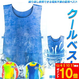 ★期間限定!ポイント5倍＆10倍★冷却ベスト 水冷 クールベスト 冷感ベスト 空調服 物理冷却 熱中症 猛暑対策 冷却服 ひんやりグッズ 保冷 工事現場 工場内 屋外 スポーツ 冷感 涼しい 保冷服 農業 屋外作業 釣り 暑さ対策 夏用 送
