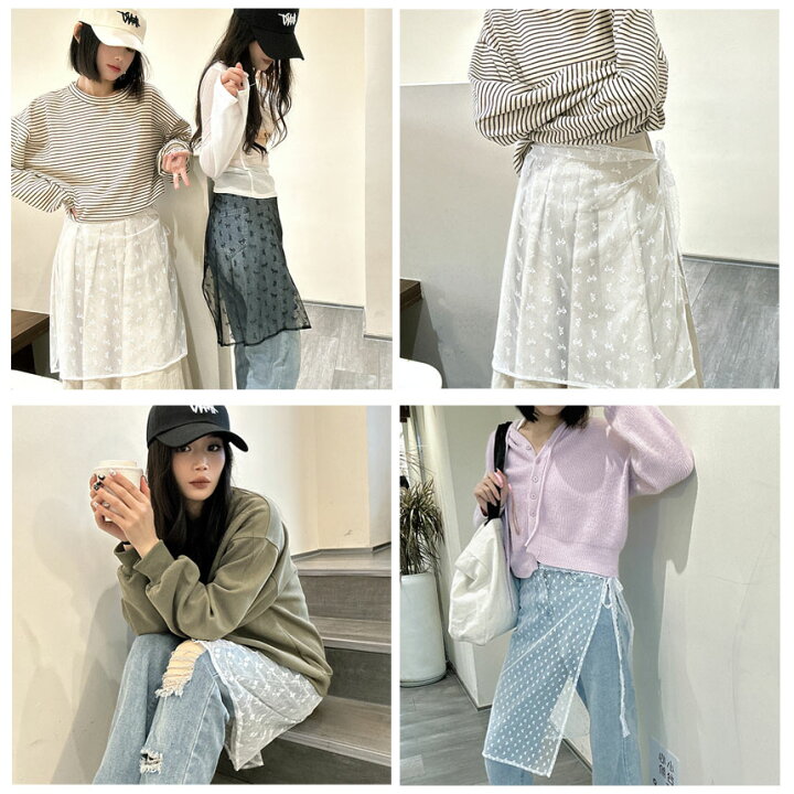 楽天市場】ラップスカート レイヤードラップスカート SNS話題スカート  