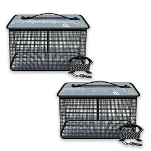 ★ポイント5倍 マラソンセール★フローティングスカリ 22L 折り畳み スカリ 折りたたみ 魚釣り 釣り バッグ バッカン 魚入れ 活かし 泳がせ釣り 魚籠 ビク 生餌 魚 ロープ付き コンパクト 網