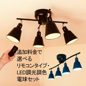 リモコン機能付き 4灯 シーリング スポットライト 通販 価格比較