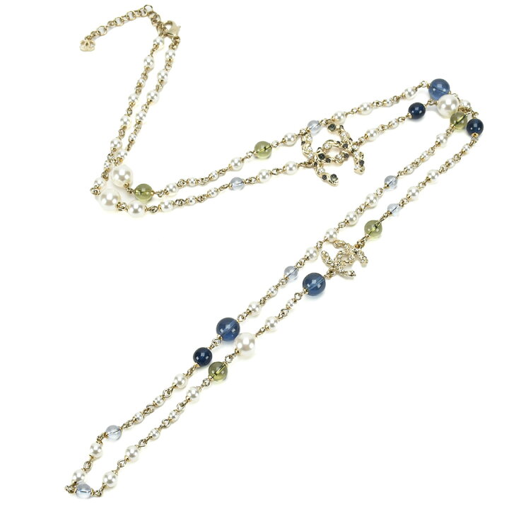 楽天市場】シャネル CHANEL ロング ネックレス A18K ココマーク CC 