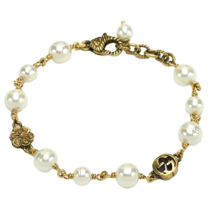 楽天市場】グッチ GUCCI インターロッキングG フラワーパール  