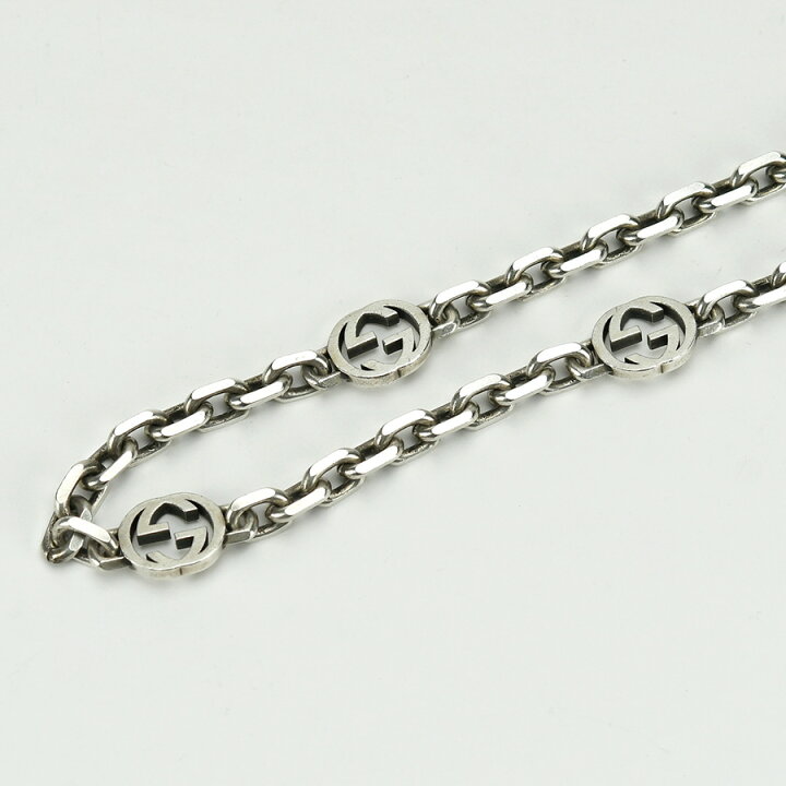 楽天市場】グッチ GUCCI インターロッキングG チェーン ネックレス  