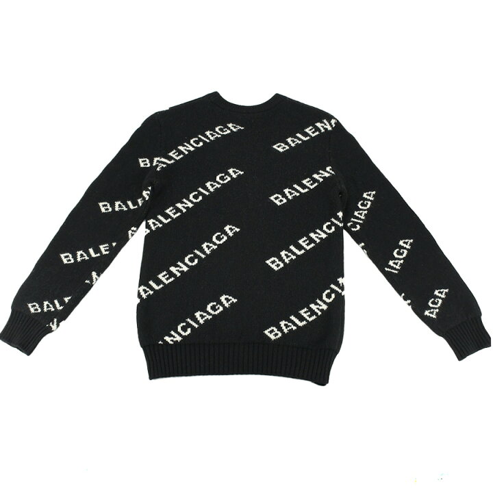 楽天市場】バレンシアガ BALENCIAGA 総柄ロゴ ニット セーター クルー 