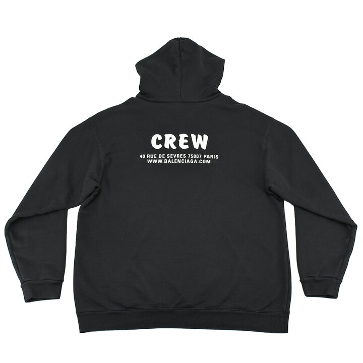 楽天市場】バレンシアガ BALENCIAGA プルオーバー パーカー CREW ロゴ