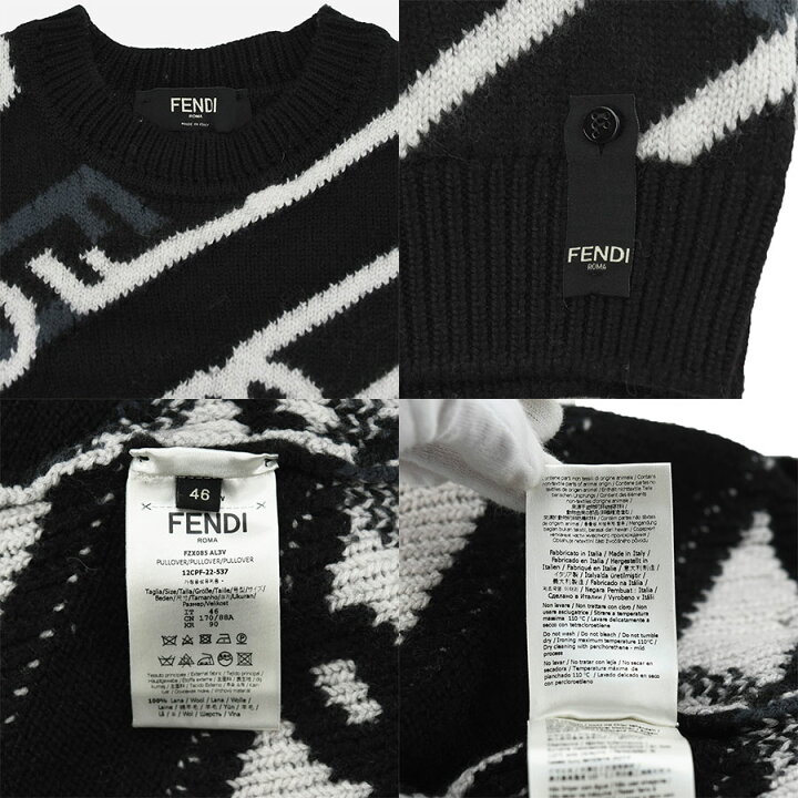 楽天市場】フェンディ FENDI ニット セーター ロゴチェーンモチーフ 