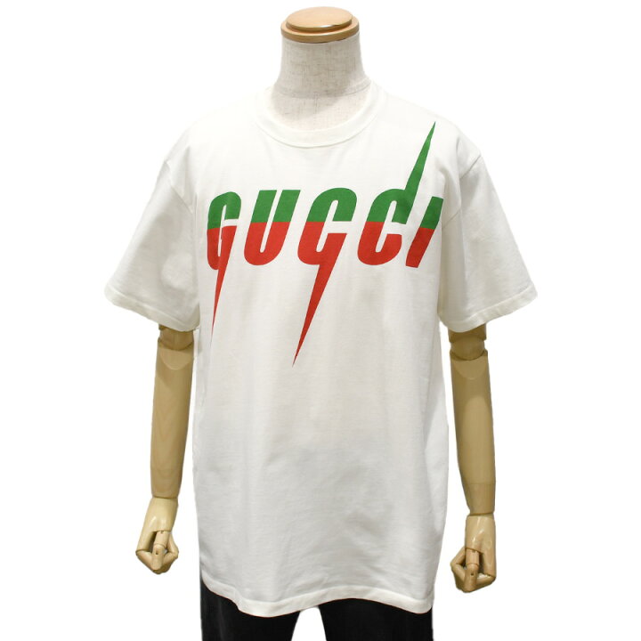楽天市場】グッチ GUCCI 半袖 Tシャツ クルーネック ブレードロゴ  