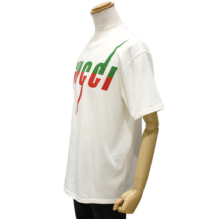 楽天市場】グッチ GUCCI 半袖 Tシャツ クルーネック ブレードロゴ 